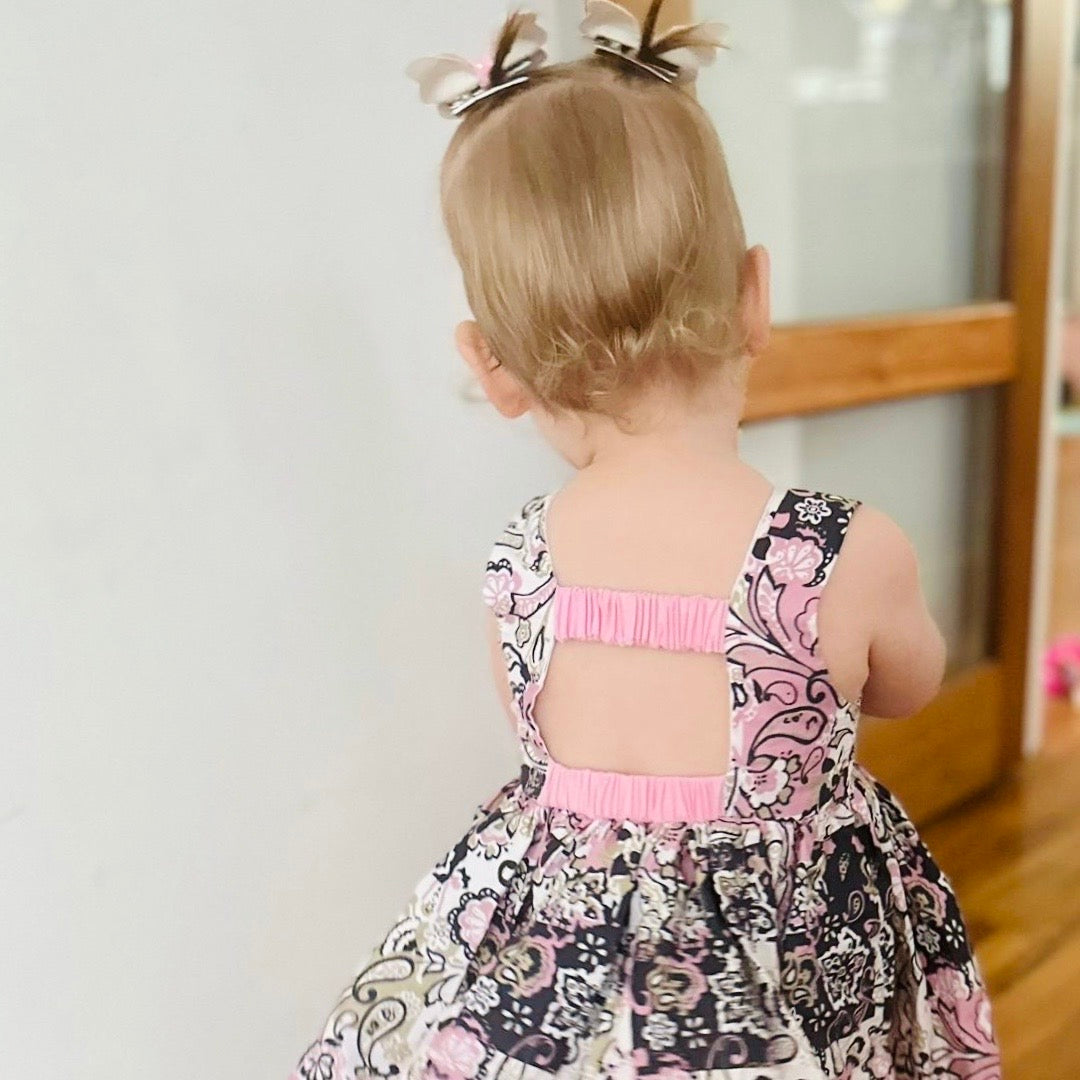 Paisley Cotton Pink Dress