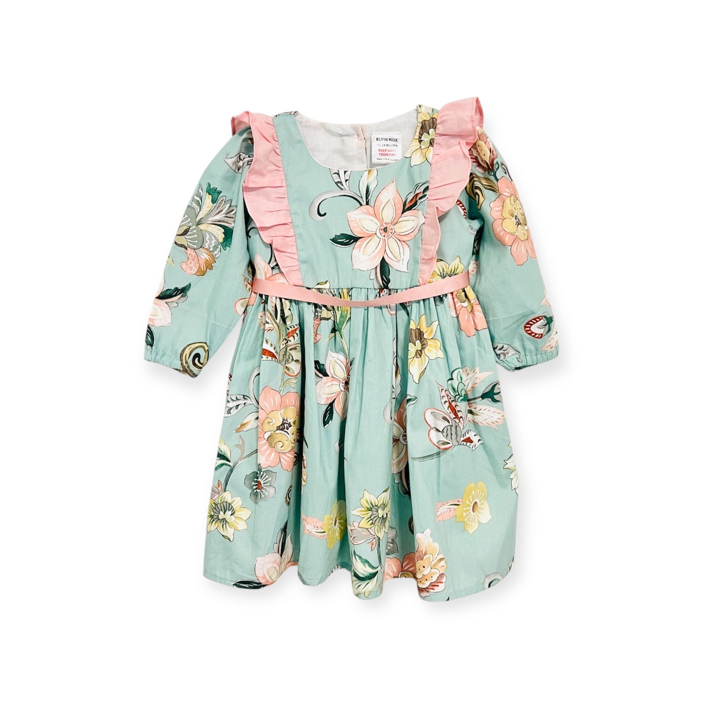 Green Floral dress
