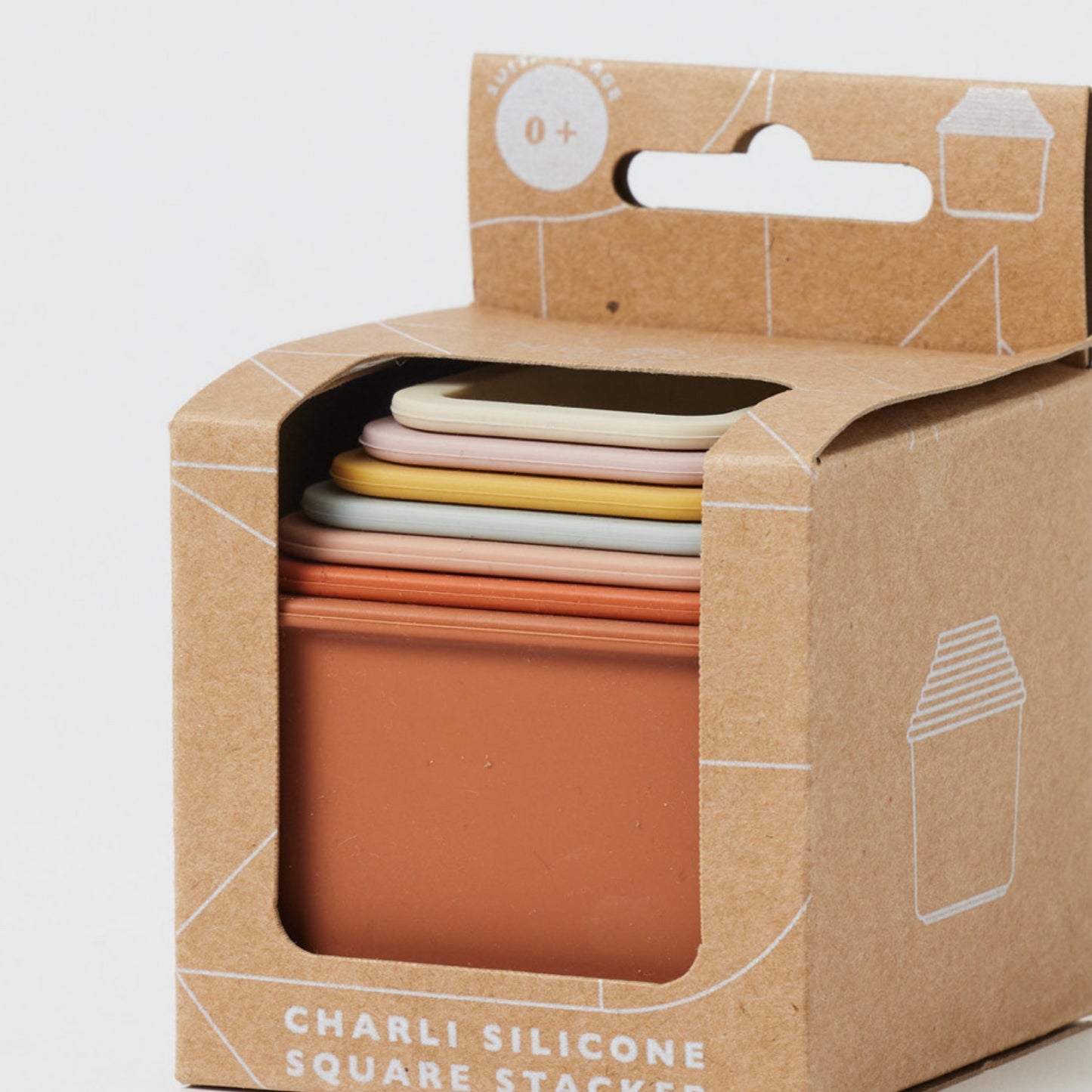 CHARLI SILICONE SQUARE STACKER