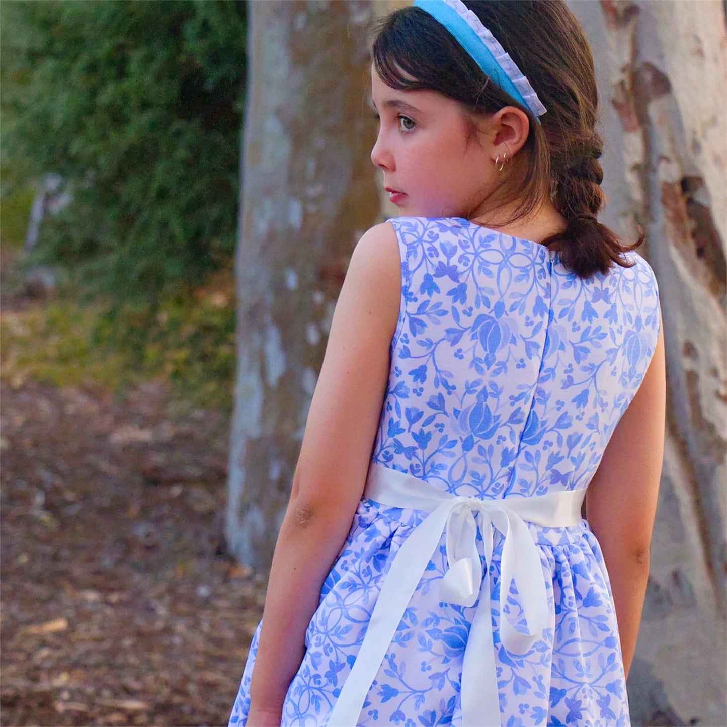 Blue Blossom Statin Dress