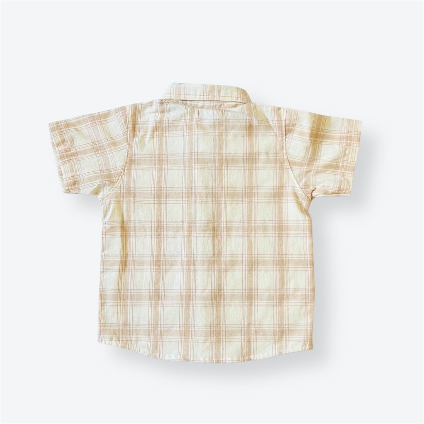 Boys’ Beige Check Shirt
