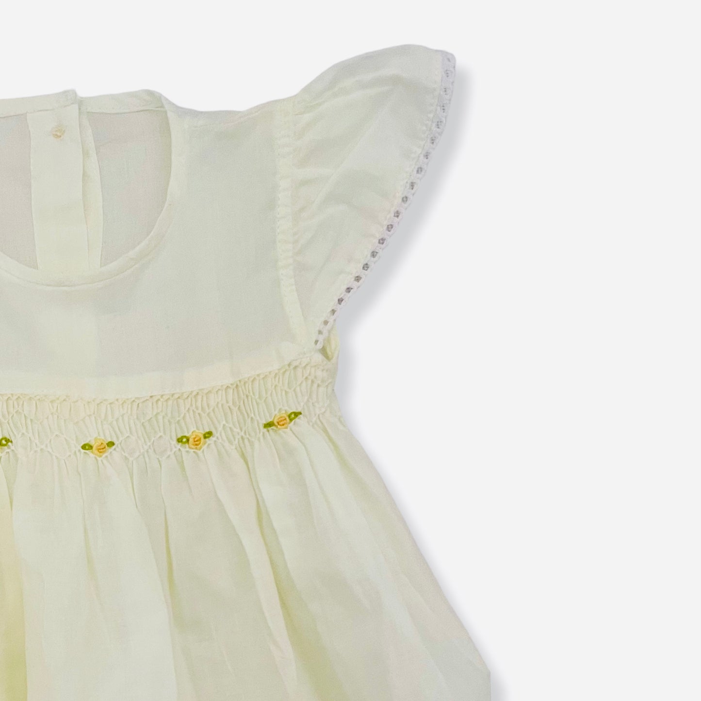 Yellow Baby Smock Dress