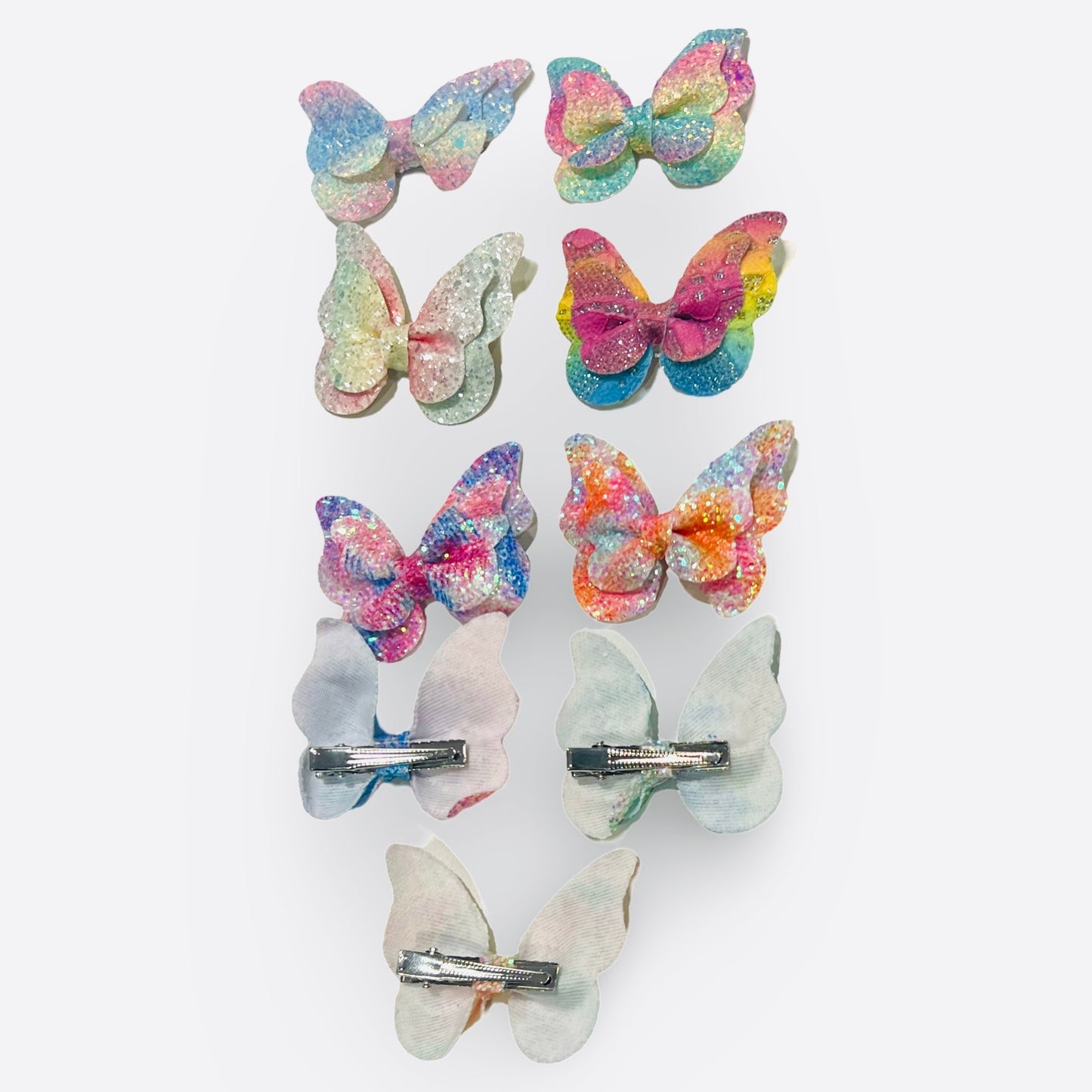 Rainbow Butterfly Clips