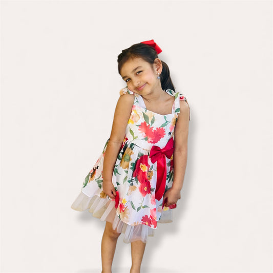 Garden Bloom Chiffon Dress