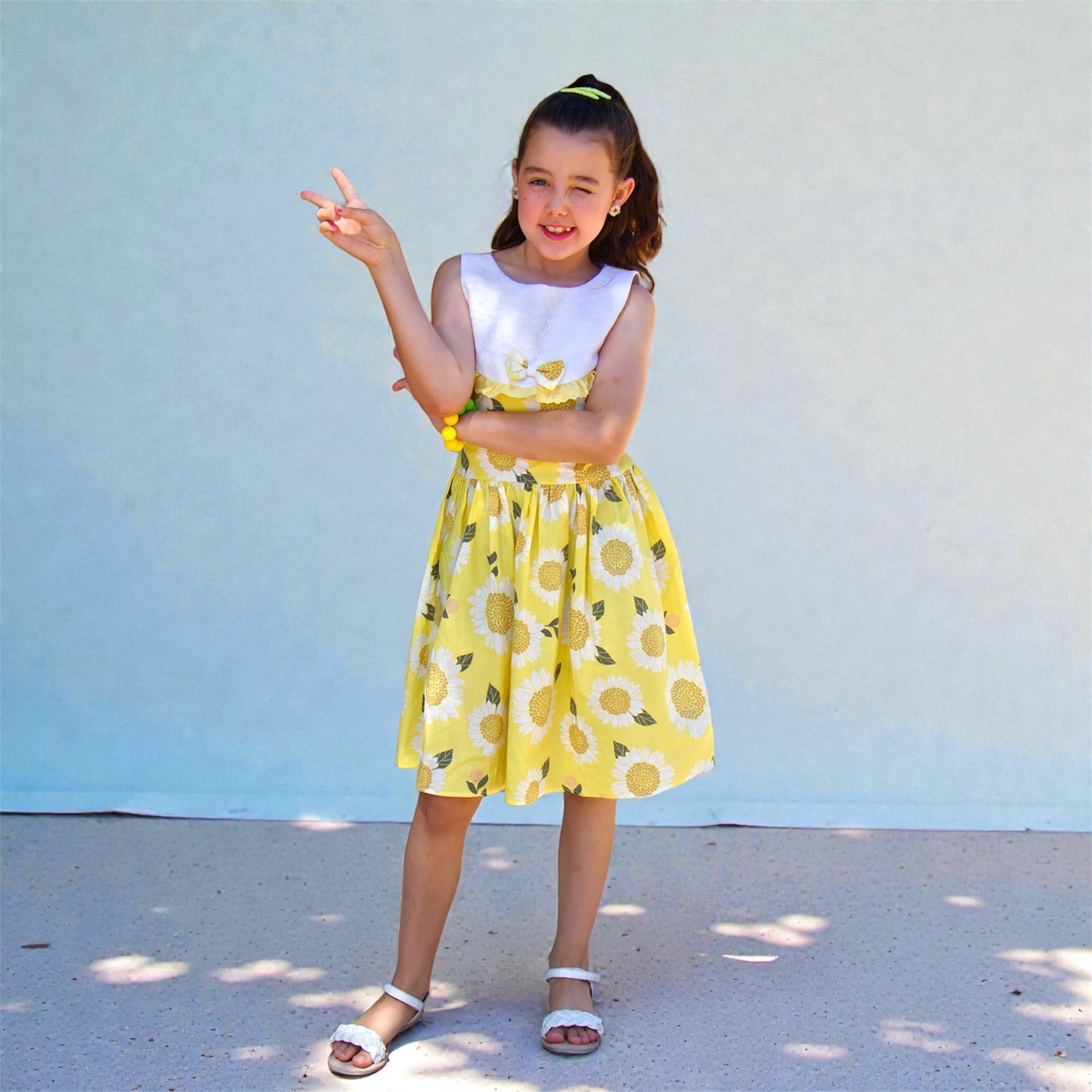 Sunshine Bloom Cotton Dress