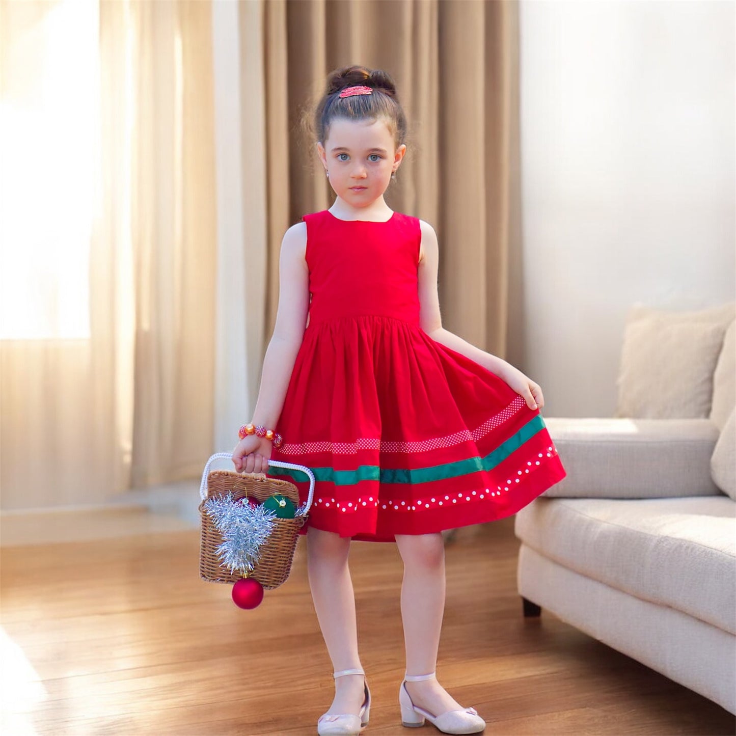 Maddison Red Christmas Dress