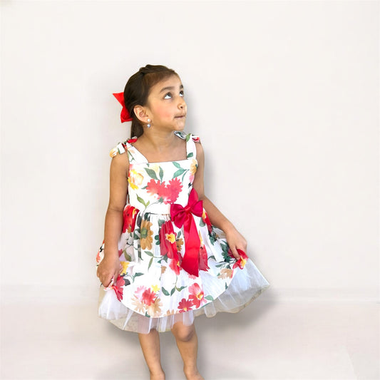 Garden Bloom Chiffon Dress