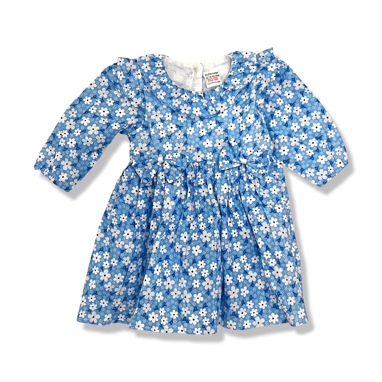 Baby Blue Floral Dress