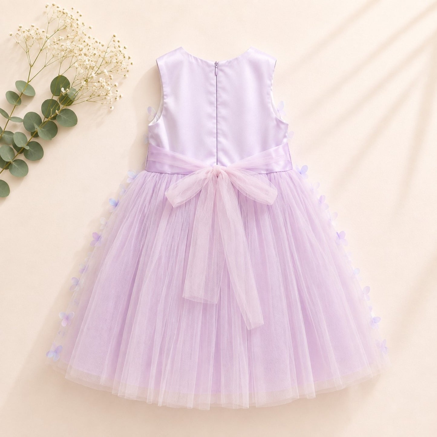 Lavender Butterfly Tulle Party Dress – Girls