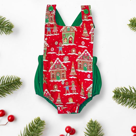 Gingerbread Christmas Romper