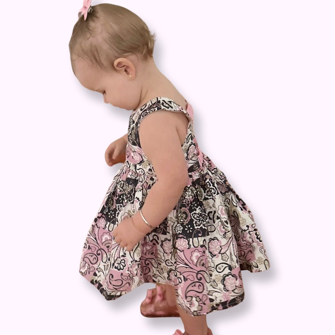 Paisley Cotton Pink Dress