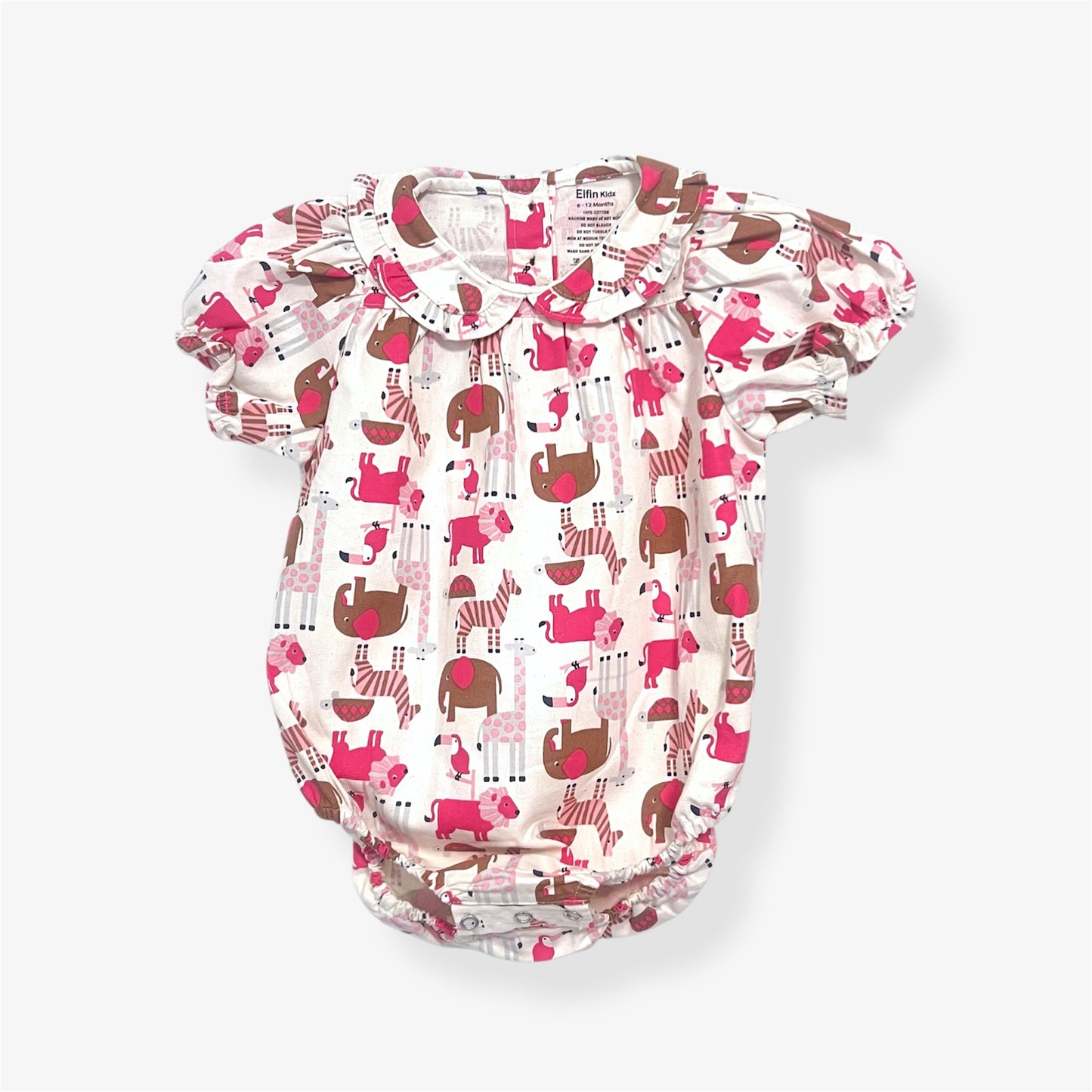 Sweet Safari Cotton Baby Romper