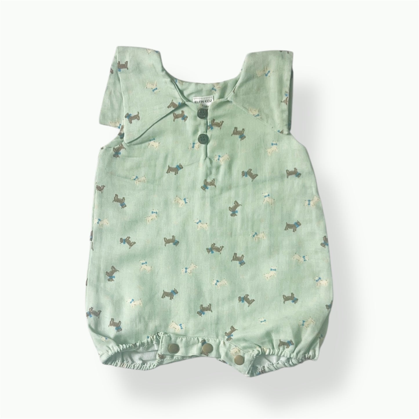 Soft Cotton Dog Print Baby Romper