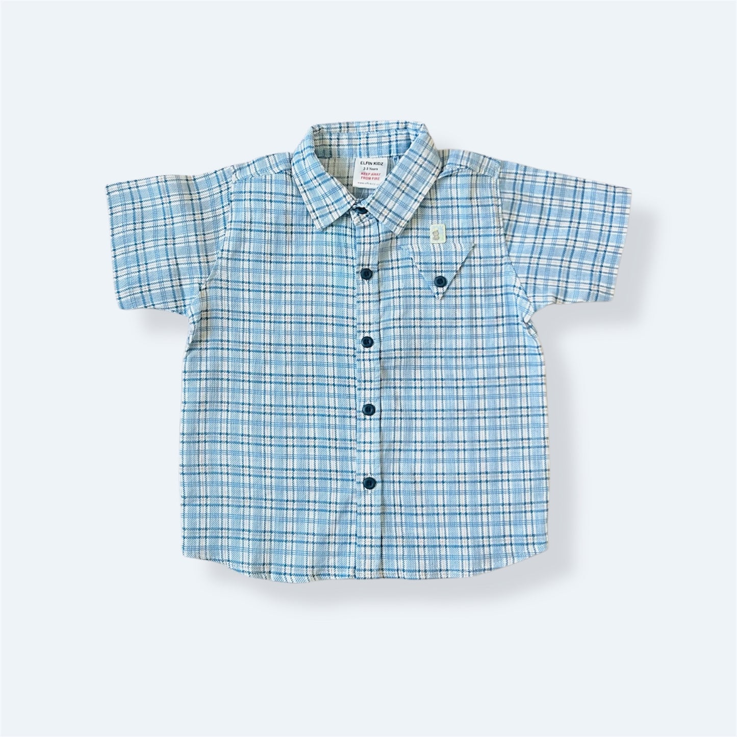 Blue Check Boys Shirt