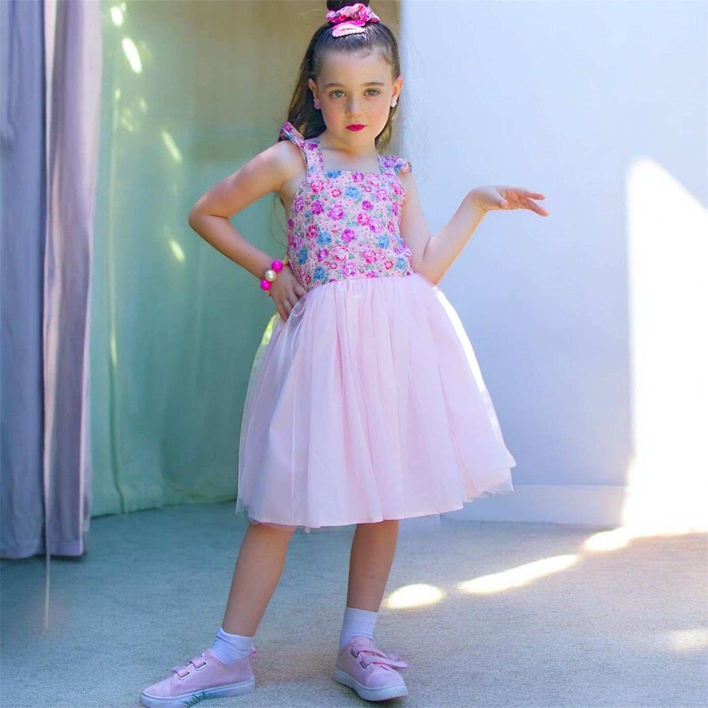 Baby Doll Floral Tulle Dress