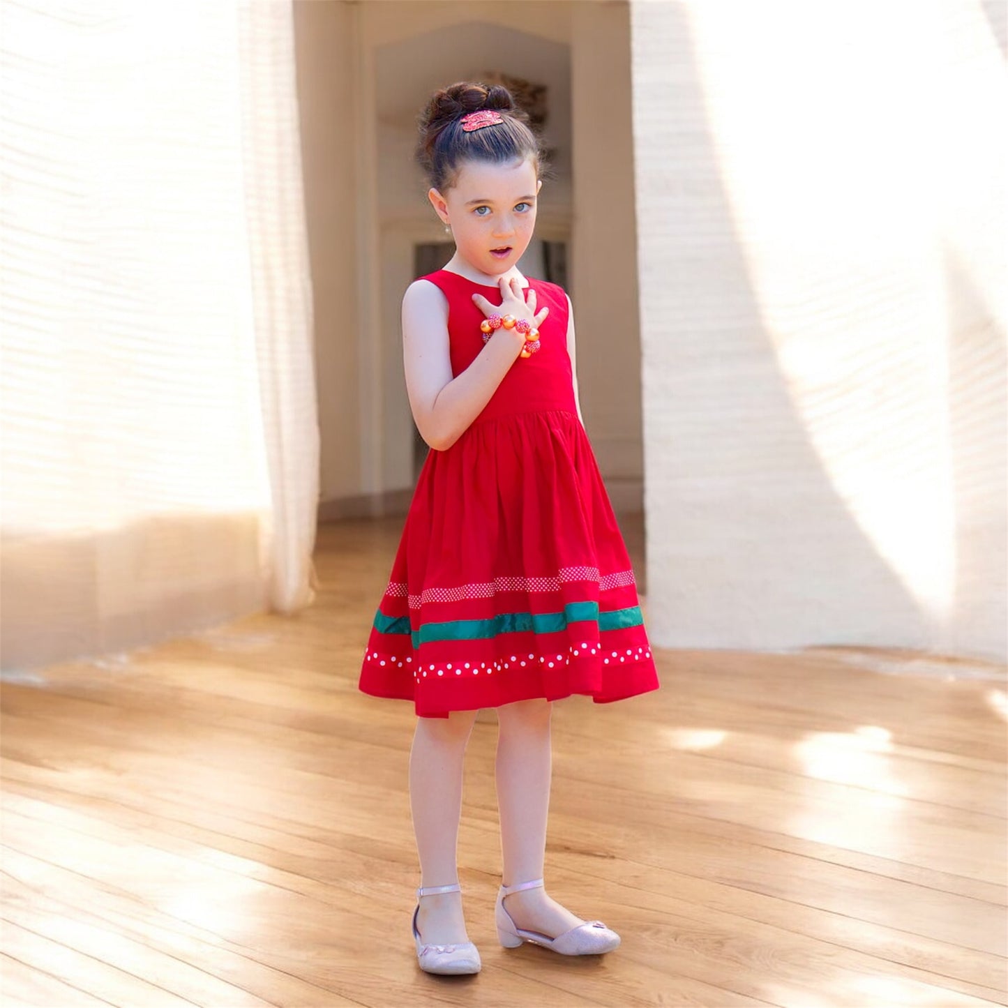 Maddison Red Christmas Dress