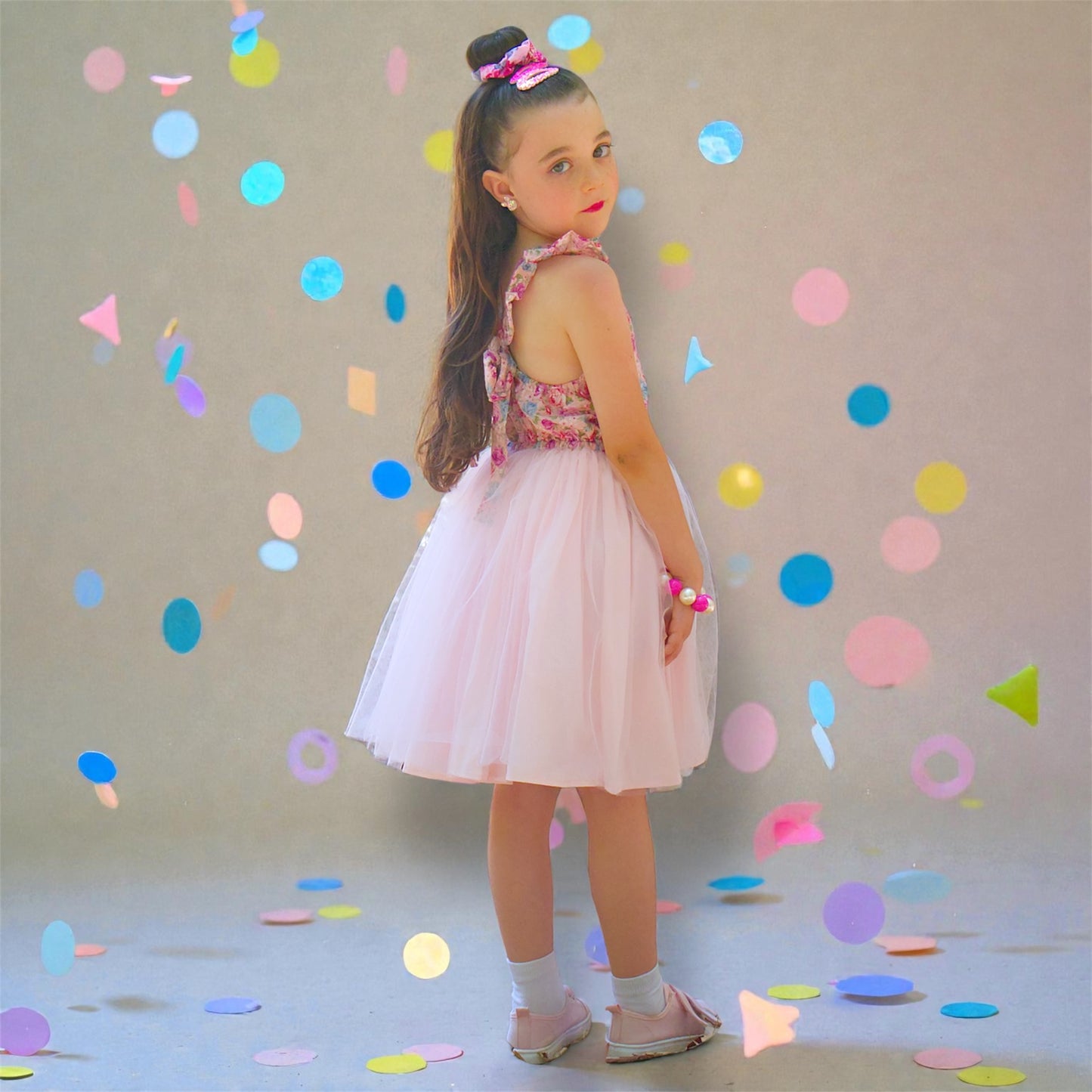 Baby Doll Floral Tulle Dress