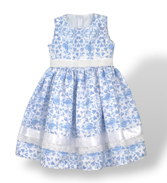 Blue Blossom Statin Dress