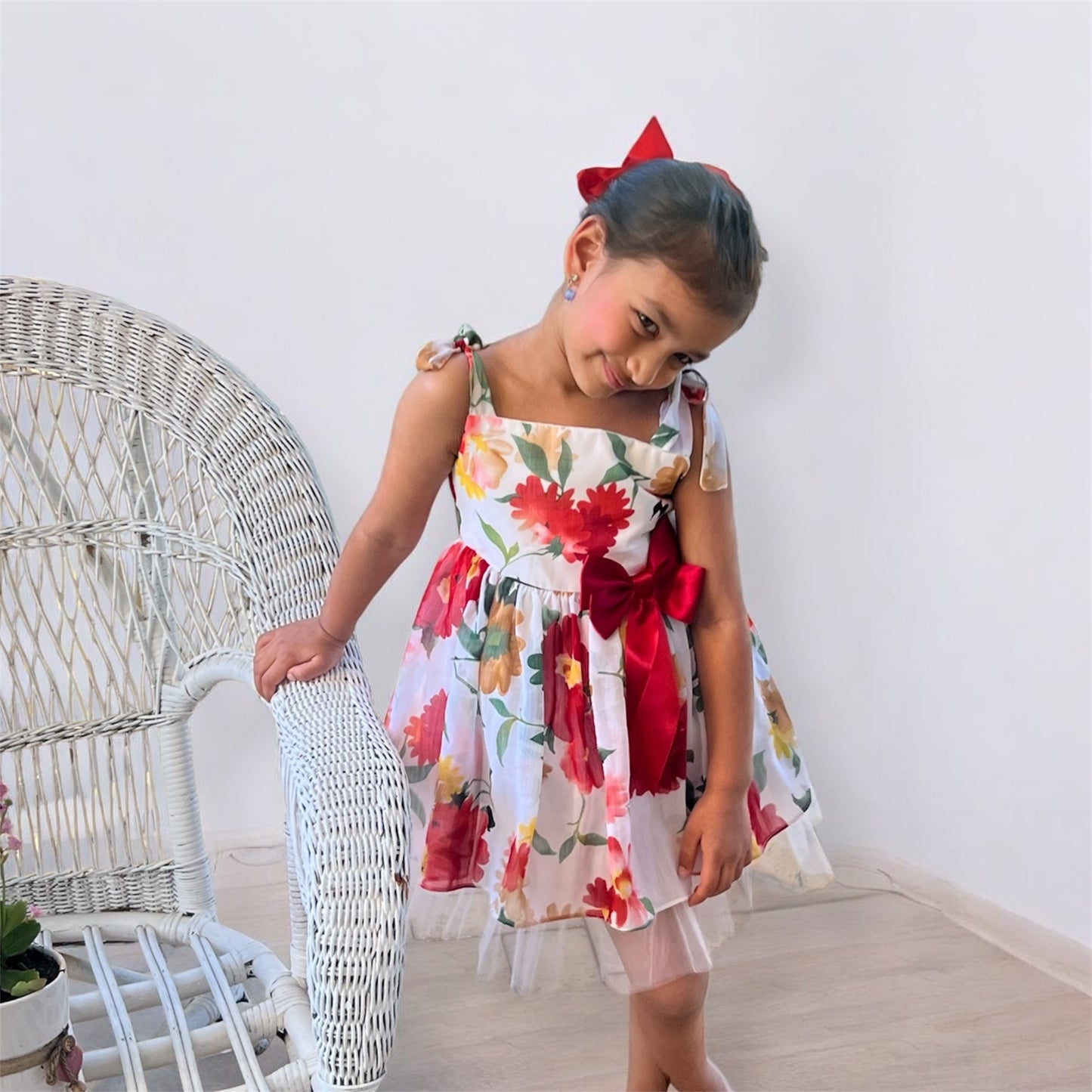 Garden Bloom Chiffon Dress