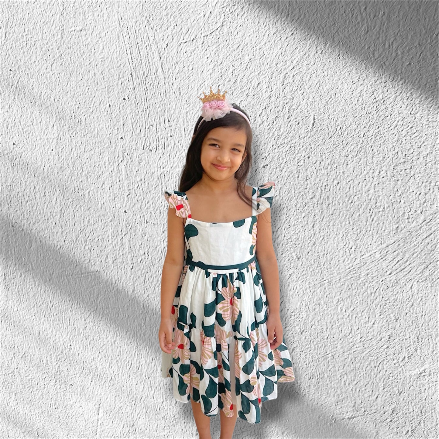 Whimsical Summer Floral Cotton Dress