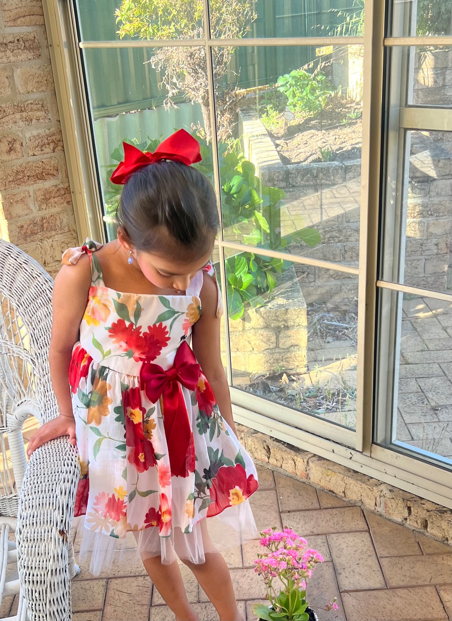 Garden Bloom Chiffon Dress