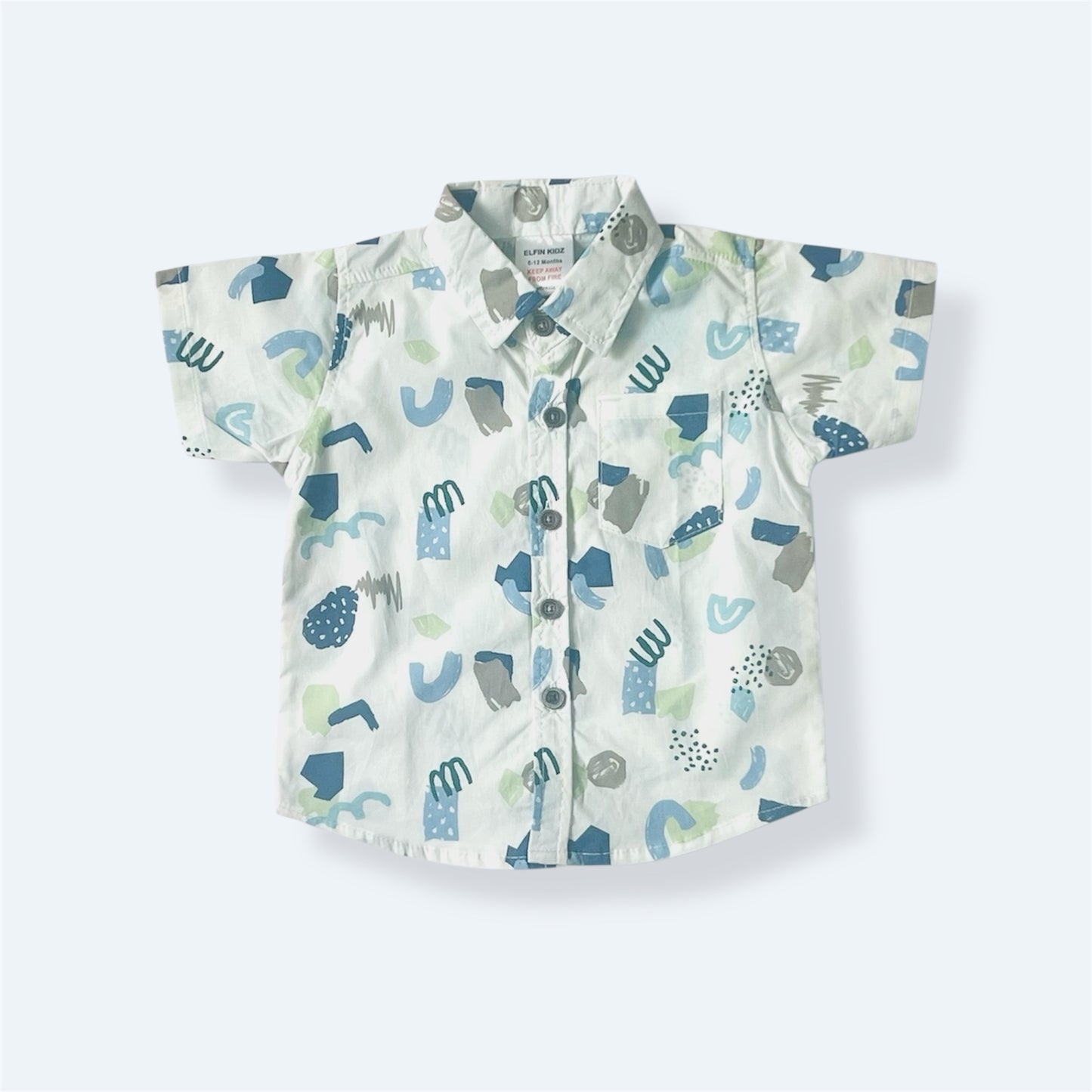 Abstract Print Boys’ Shirt