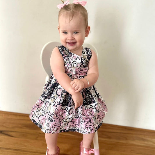 Paisley Cotton Pink Dress