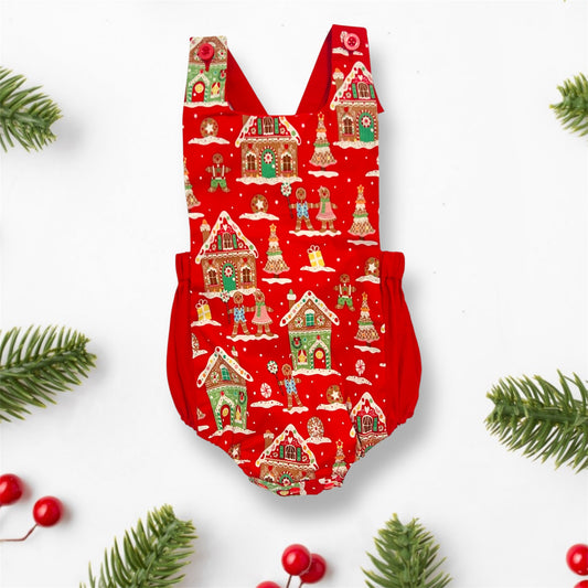 Red Christmas Romper