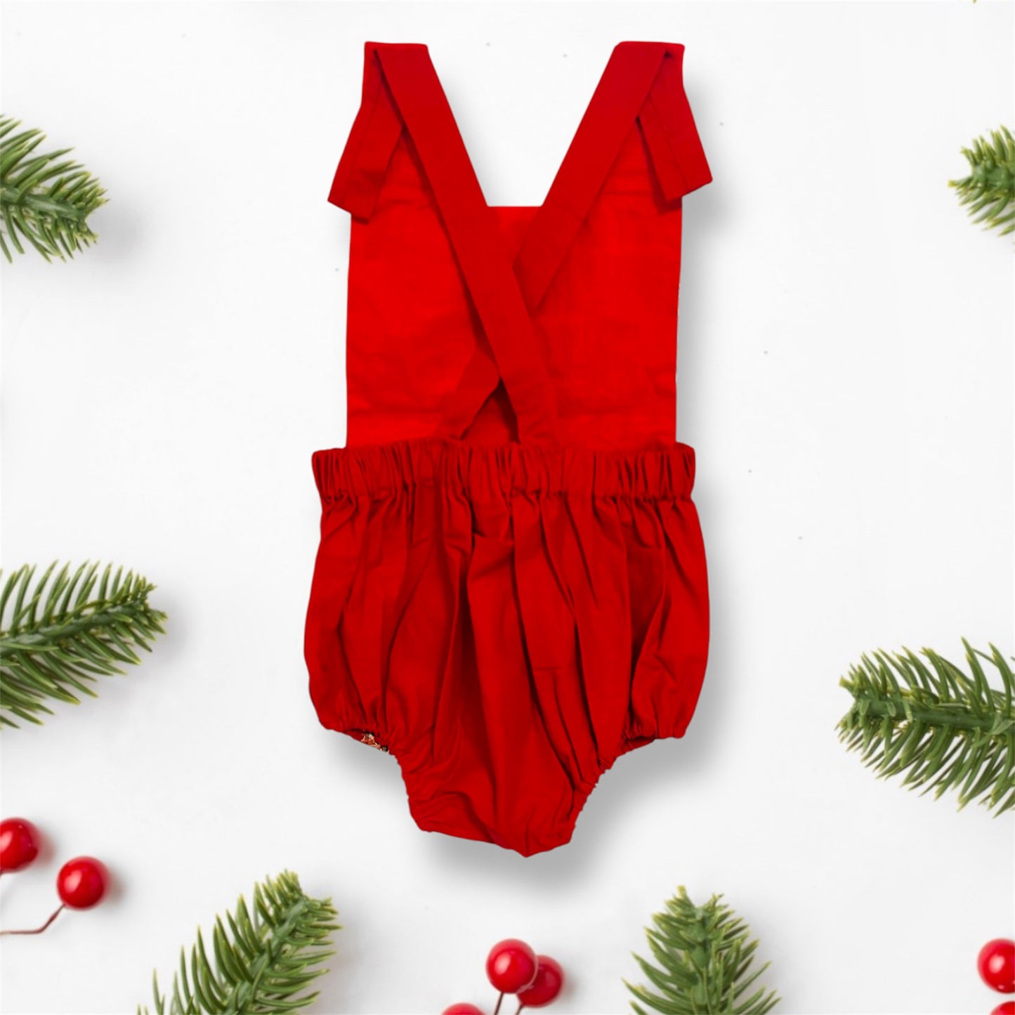 Red Christmas Romper