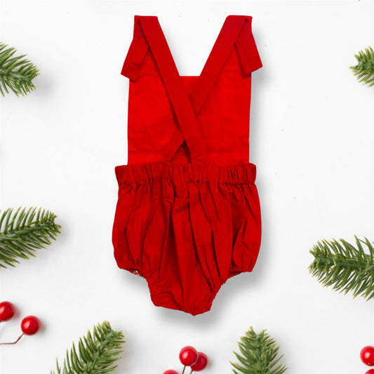 Red Christmas Romper