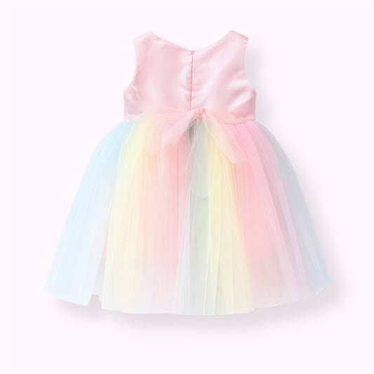 Rainbow Garden Tulle Dress
