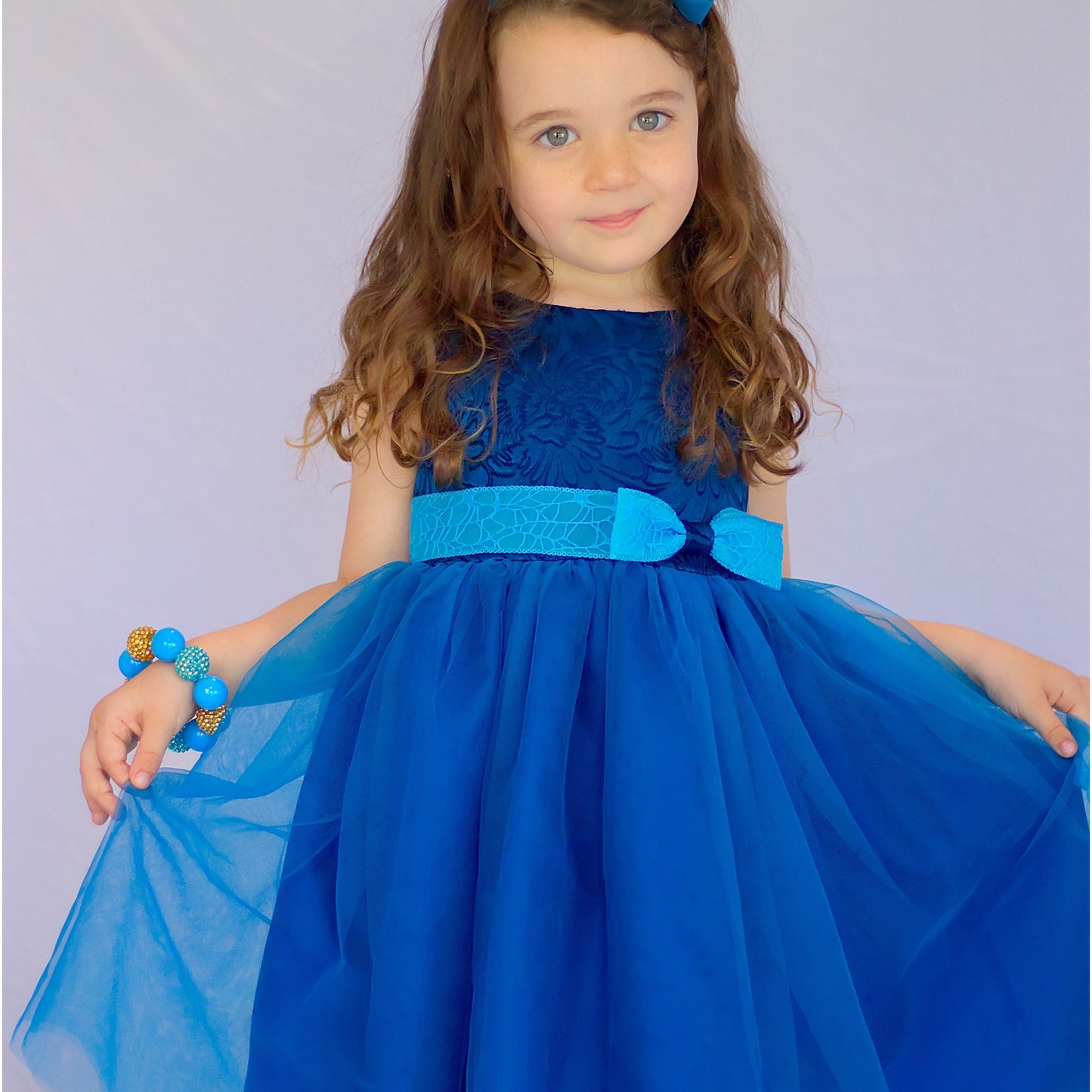Lea Blue Party Dress