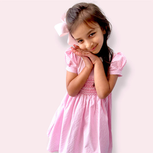 Pink Hand Smocked Dress