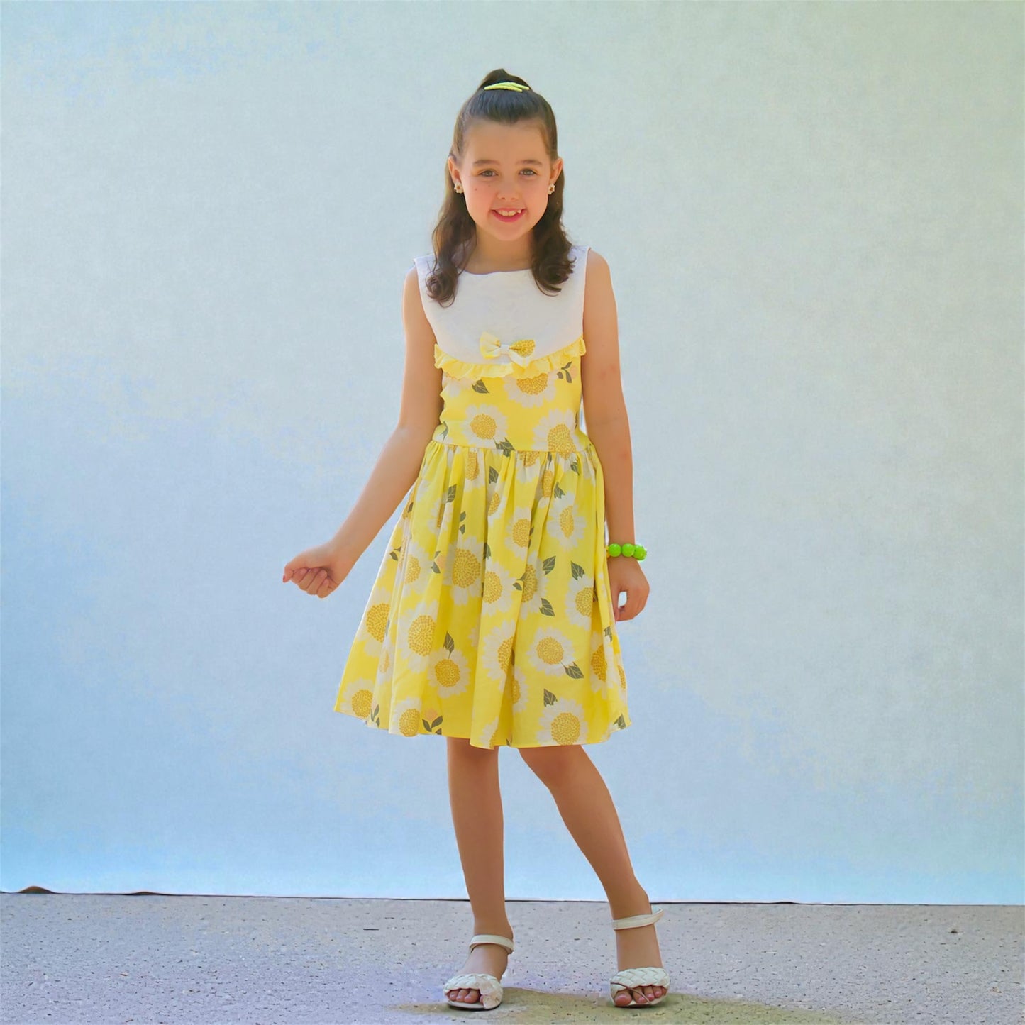 Sunshine Bloom Cotton Dress