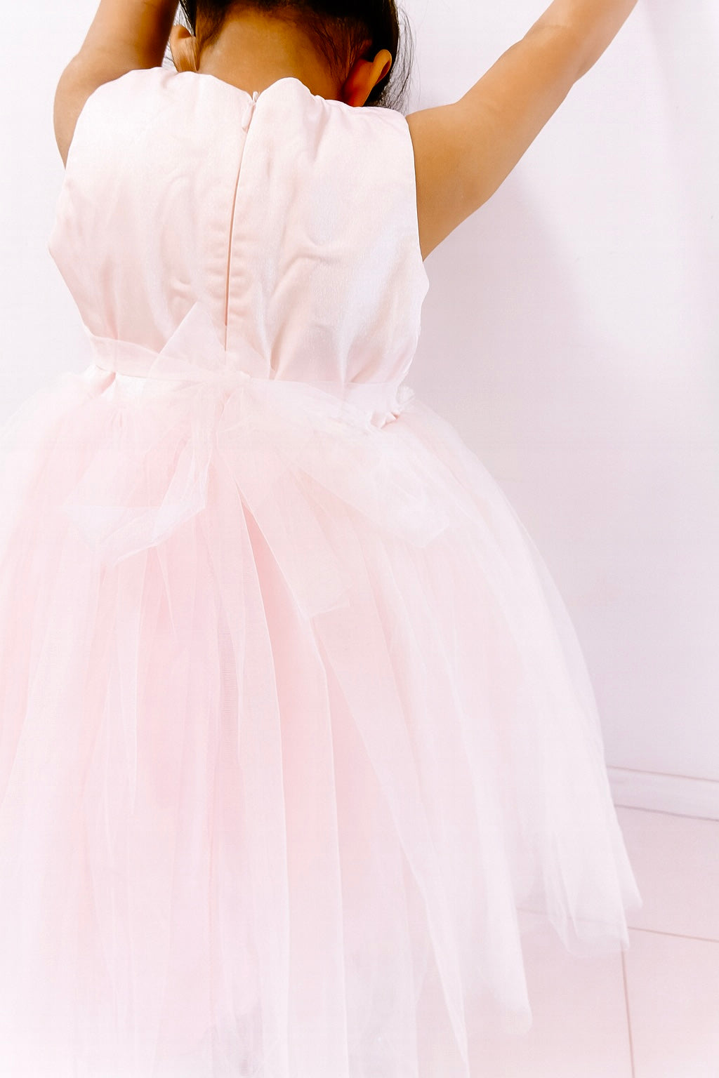 Baby Pink Layered Tulle Party Dress