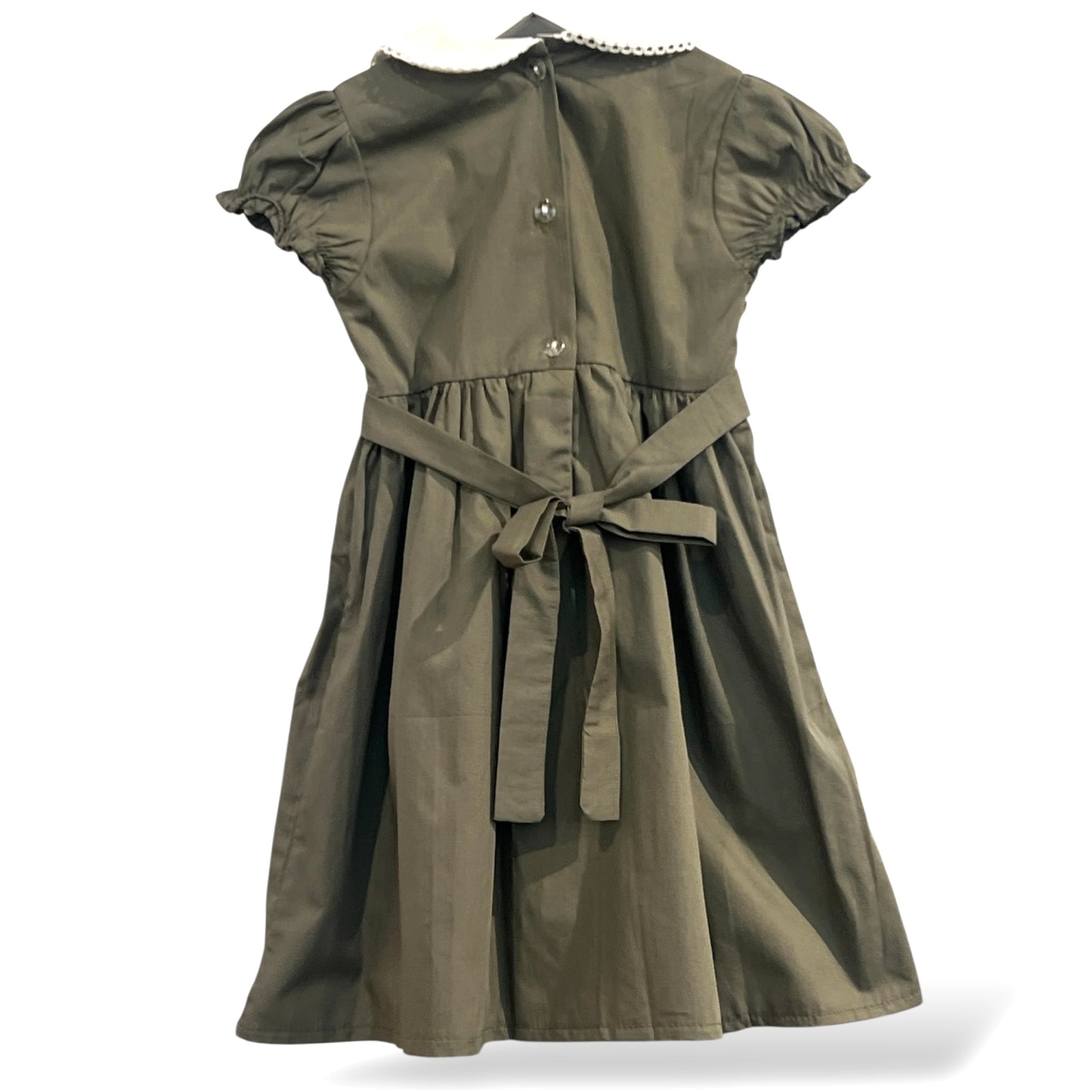 Olive Hand Smock Dress