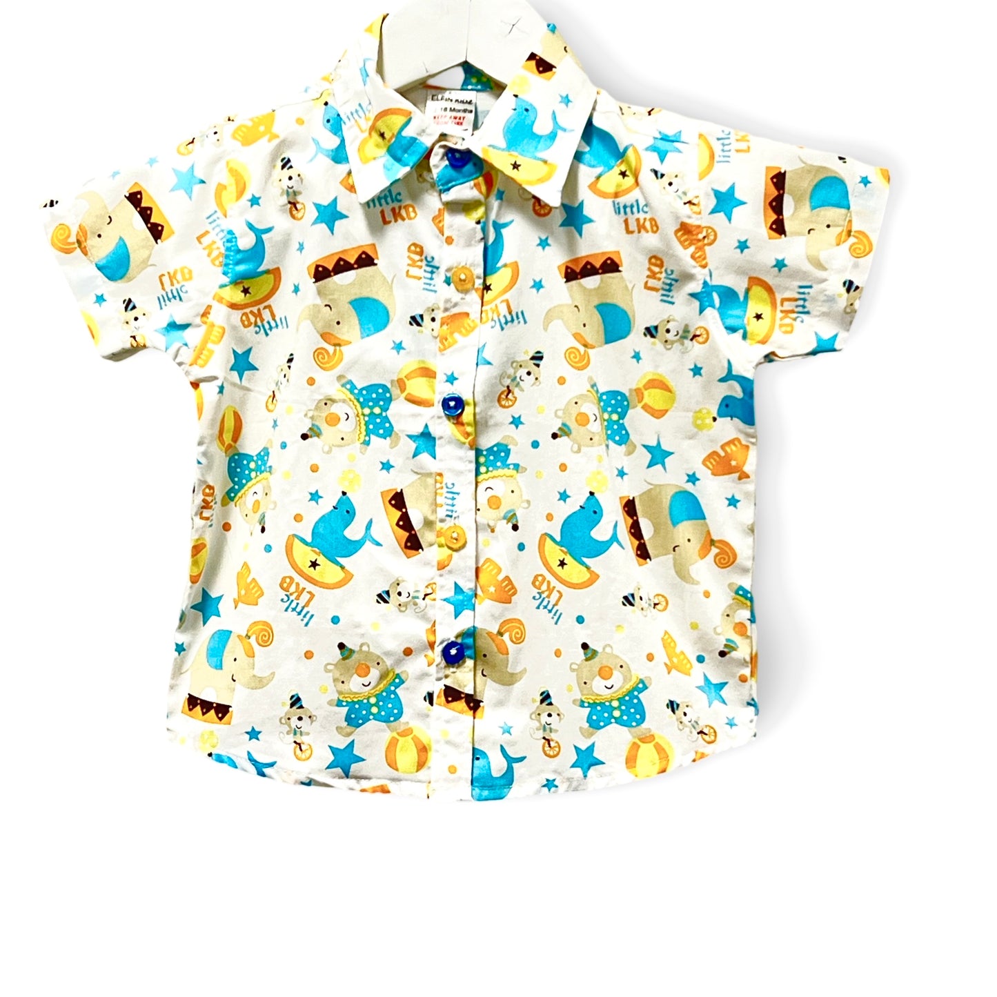 Circus print boys shirt