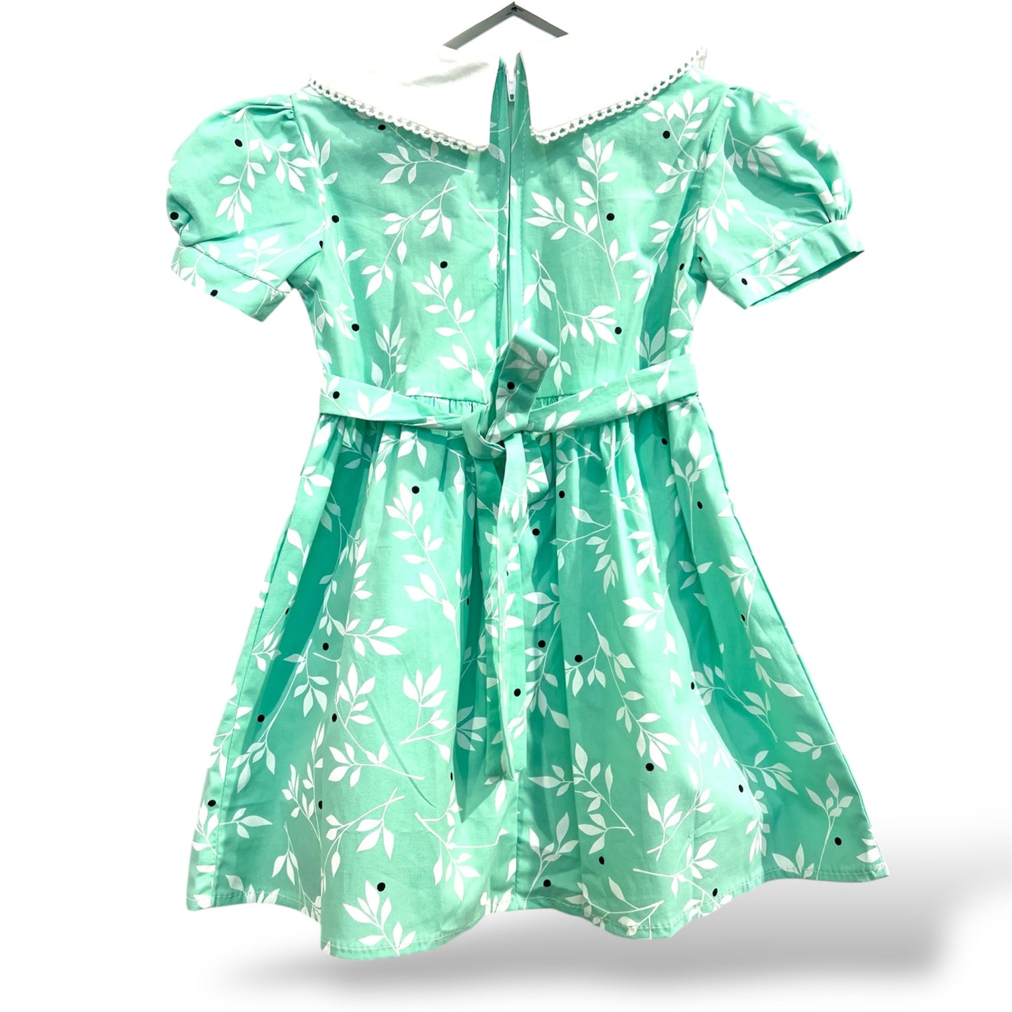 Green Hand Smock Dress