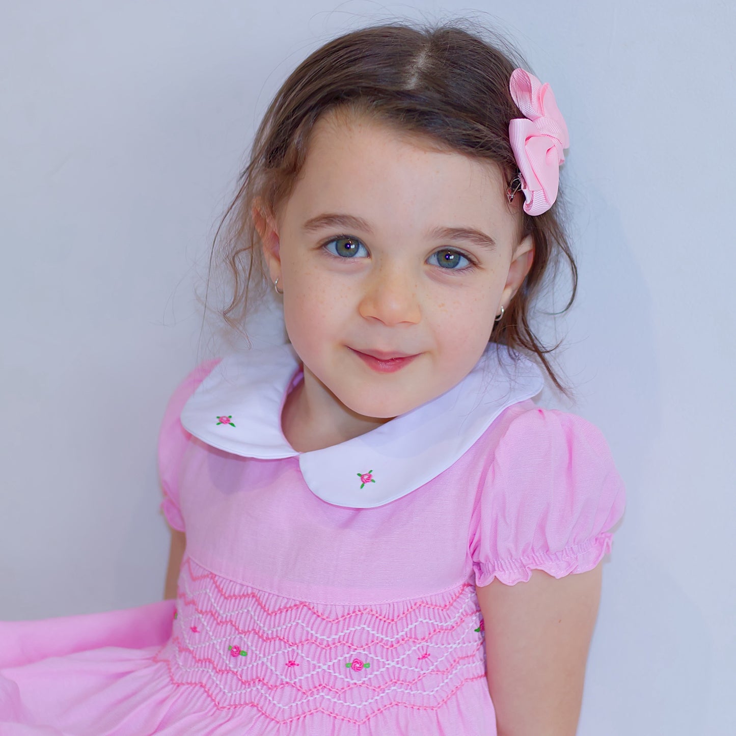 Pink Hand Smock Dress