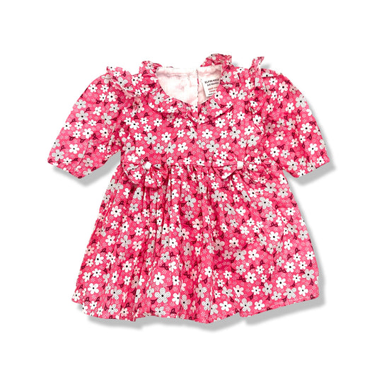 Pink Cotton Floral Dreas