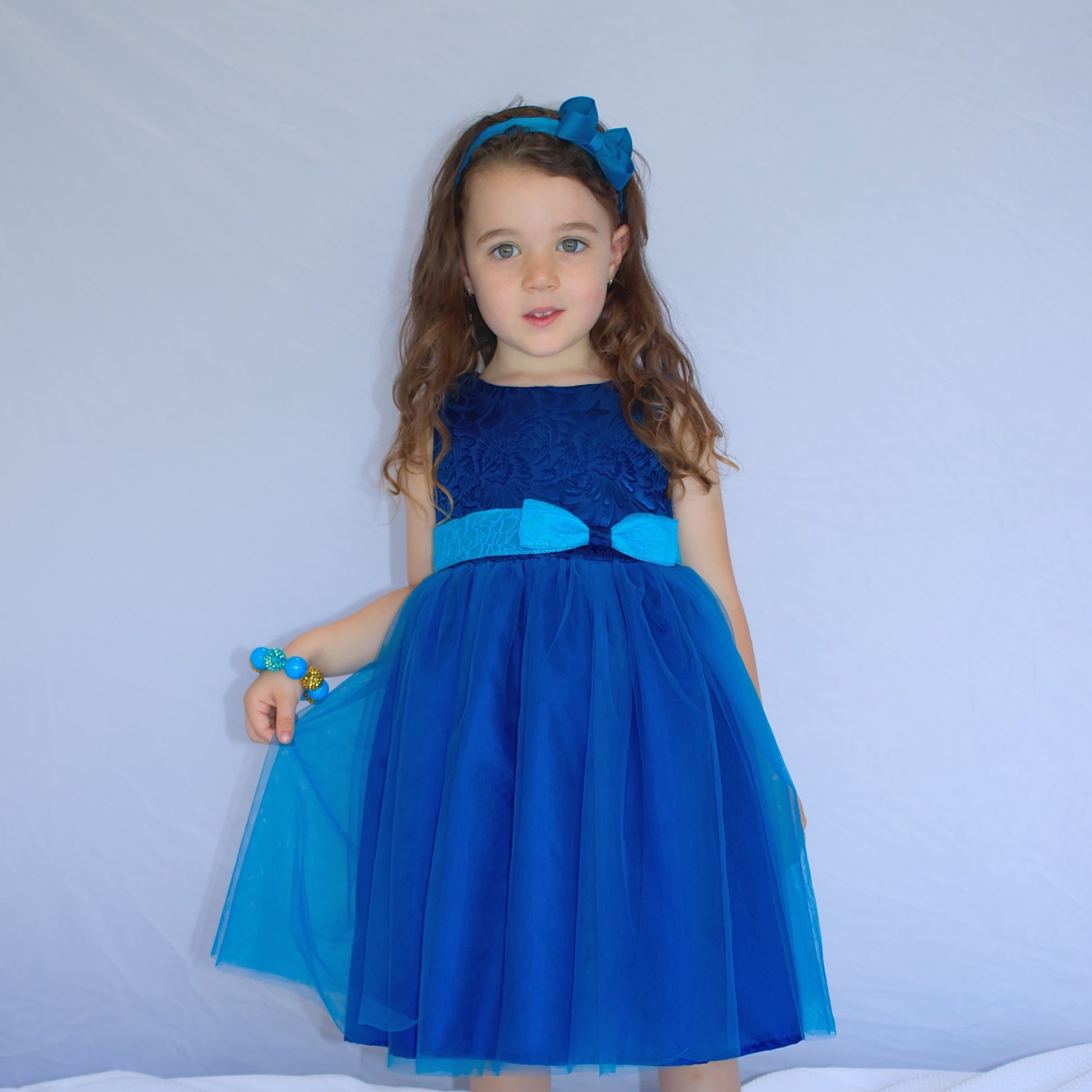 Lea Blue Party Dress