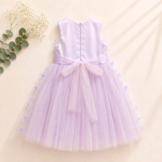 Lavender Butterfly Tulle Party Dress – Girls